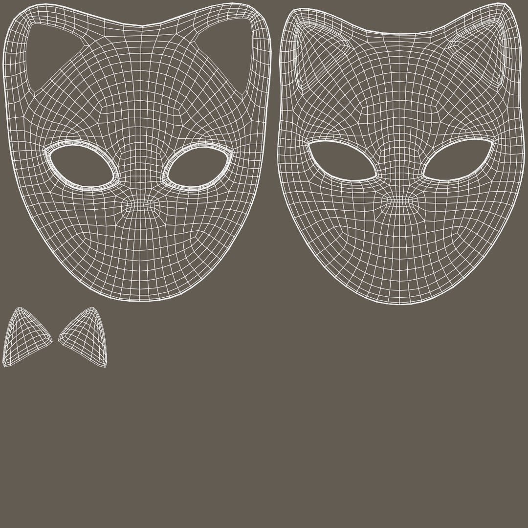 3D 2 Demon Hunter Masks Model - TurboSquid 2258475