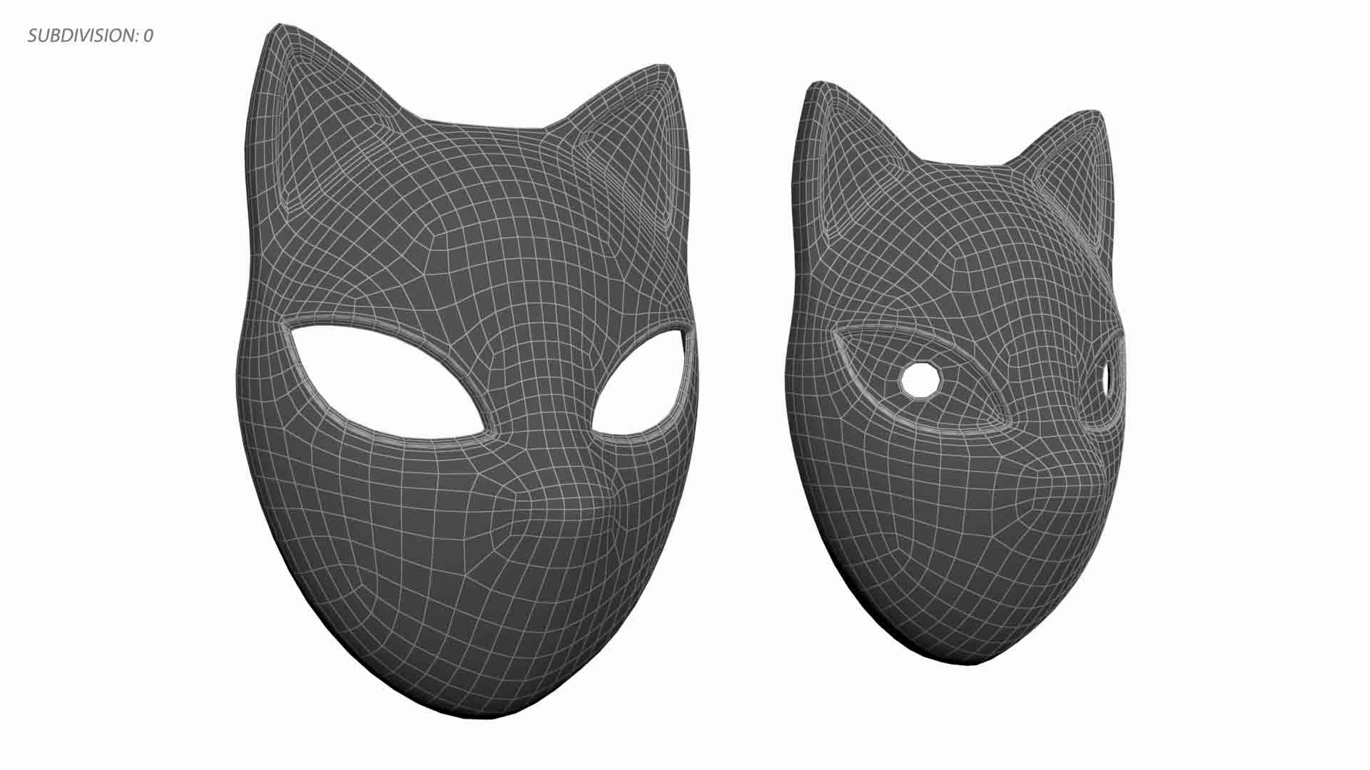 3D 2 Demon Hunter Masks Model - TurboSquid 2258475