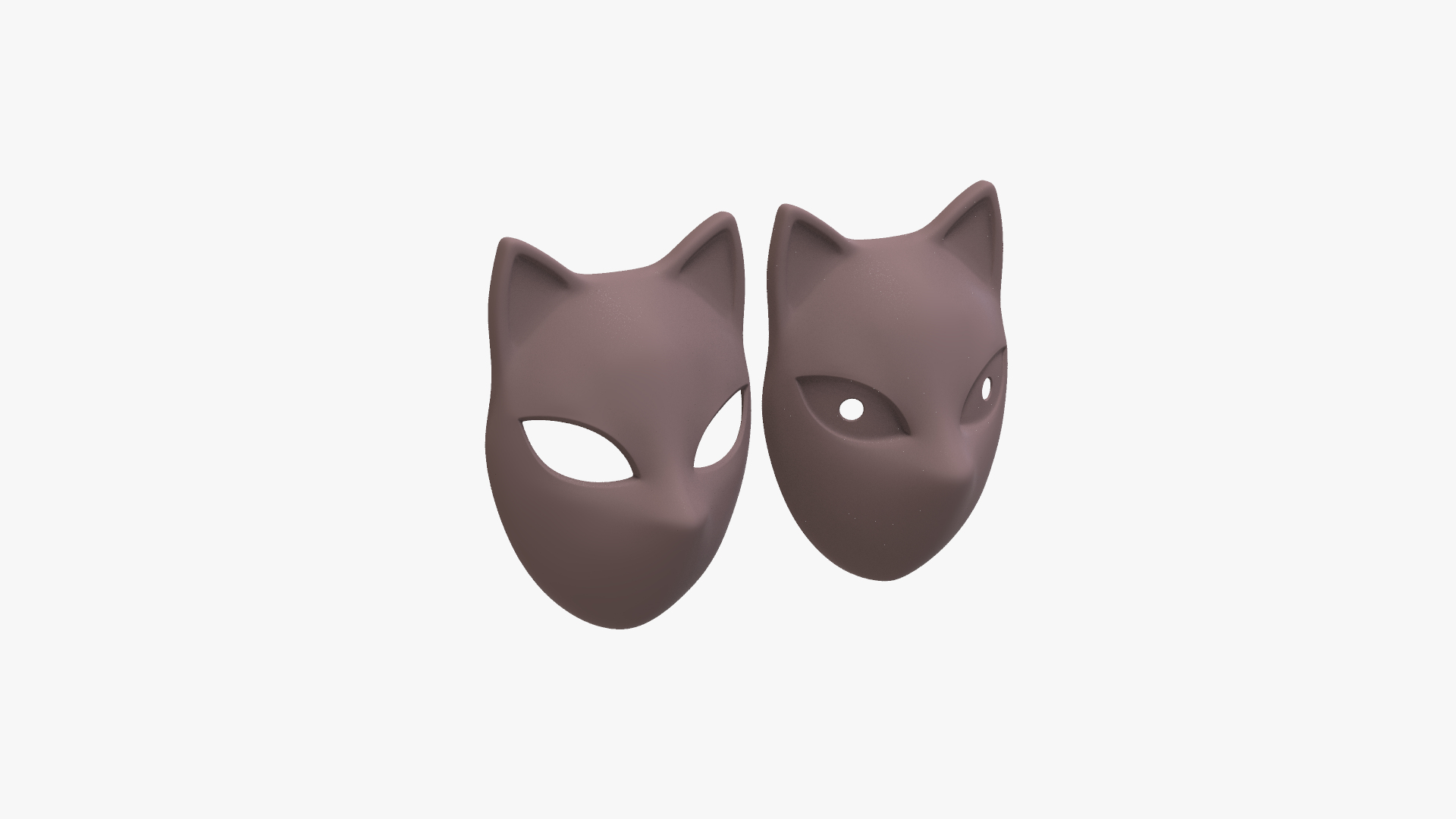 3D 2 Demon Hunter Masks Model - TurboSquid 2258475