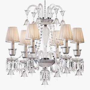 Crystal Chandelier in the Style of Baccarat 6 Lights 3D model