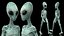 extraterrestrial alien walking pose 3D model