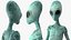 extraterrestrial alien walking pose 3D model