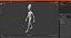 extraterrestrial alien walking pose 3D model