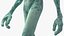 extraterrestrial alien walking pose 3D model
