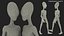 extraterrestrial alien walking pose 3D model