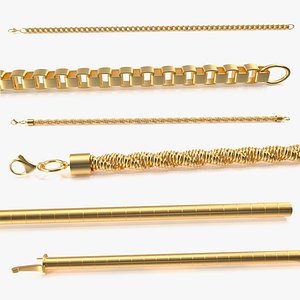 Golden Jewelry Chains Collection
