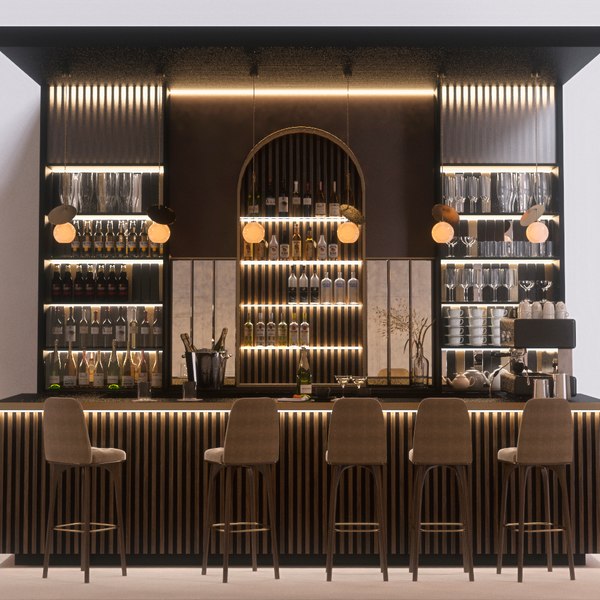 バーカウンター3Dモデル - TurboSquid 1810443