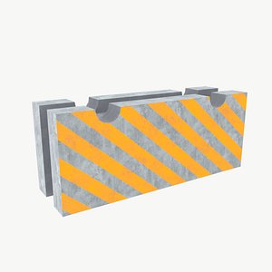 3D Concrete block model