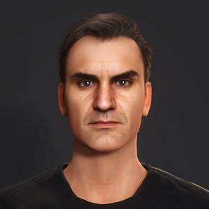 Roger Federer Character 3D model
