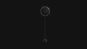 3D Naval Mine Black
