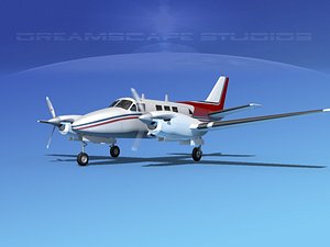beechcraft king air c-90 3d 3ds