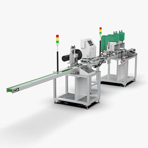 Automatic Riveting Inkjet Pad Printing Machine 3D model