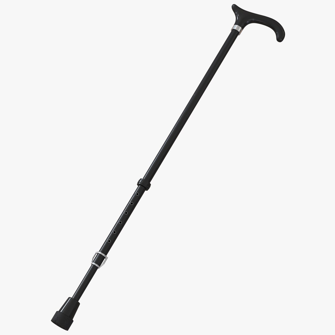 Walking Cane 3D model preview