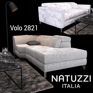 sofa natuzzi volo 2821 3D model