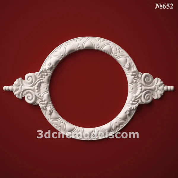 3d mirror frame stl cnc model
