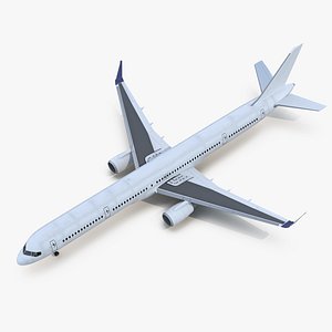 3D boeing 757-300 generic cabin