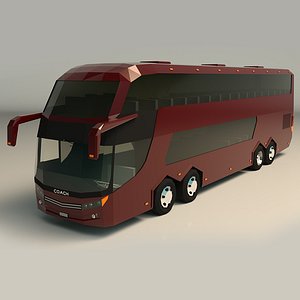 3D model coach bus o