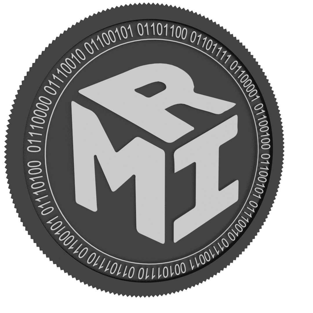 Mir coin black 3D - TurboSquid 1498933