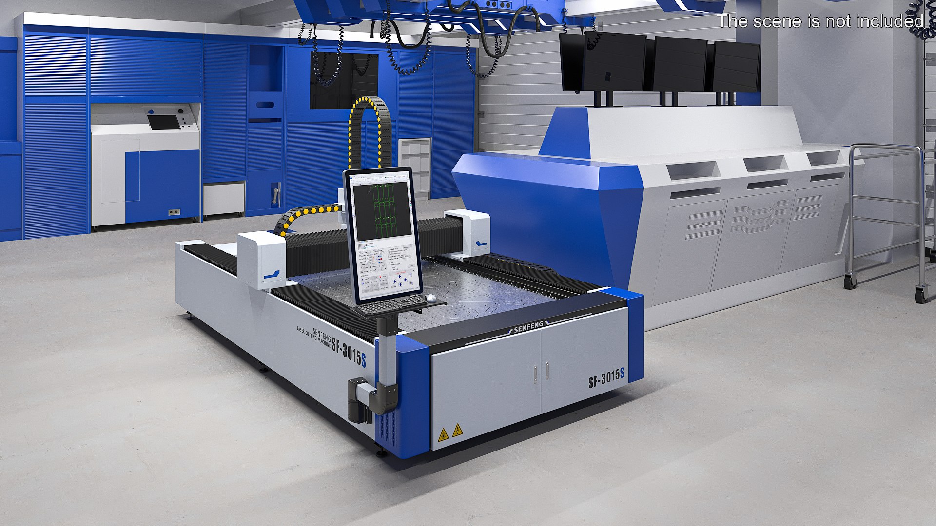 Senfeng SF-3015S Laser Cutting Machine with Steel Workpiece Rigged 3D model https://p.turbosquid.com/ts-thumb/RE/IuDM1a/Tu/senfeng_sf3015s_laser_cutting_machine_with_steel_workpiece_rigged_003/jpg/1743693598/1920x1080/fit_q87/b89e7cf523fbb653e6d91d72eac89d88e942673c/senfeng_sf3015s_laser_cutting_machine_with_steel_workpiece_rigged_003.jpg
