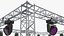 Stage Truss System With LED Wash Lights 1