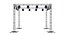 Stage Truss System With LED Wash Lights 1