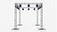 Stage Truss System With LED Wash Lights 1