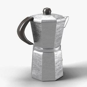 Octagonal Stovetop Moka Pot Espresso Maker - Kitchen Prop