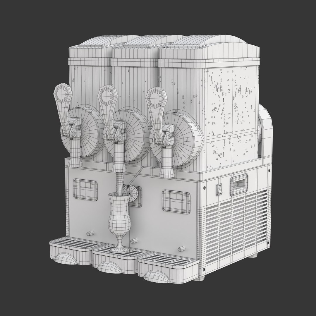 Slush Machine model https://p.turbosquid.com/ts-thumb/RE/PMe8Jj/wq/wireframe01/png/1783488271/1920x1080/fit_q87/d54d1e07ef5ea7b235db32ac29526c66007b153d/wireframe01.jpg