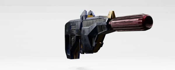 3D Cyberpunk Handgun - TurboSquid 1955075