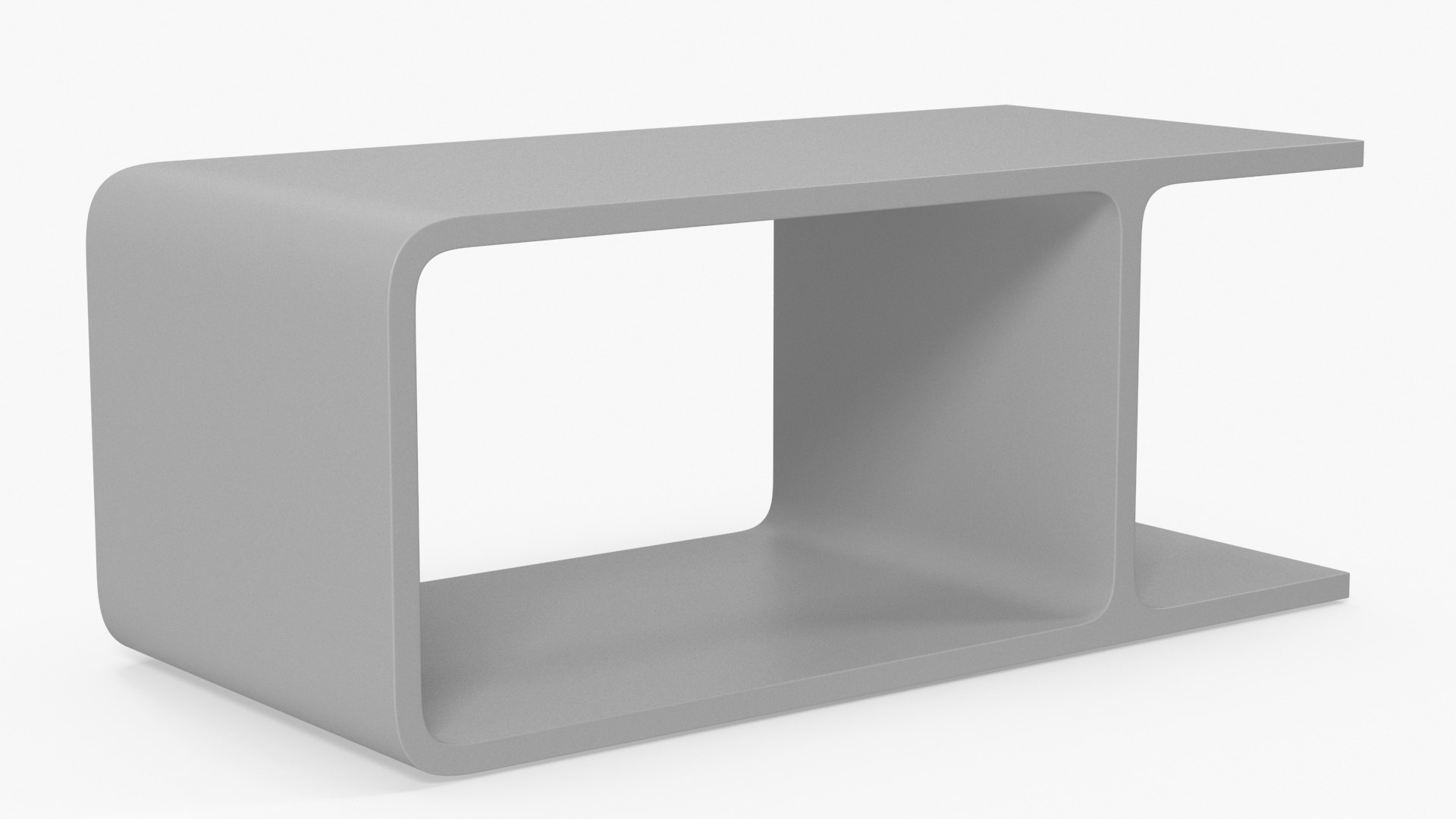 Modern Wooden Coffee Table 3D model preview