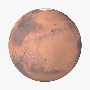 stylized planet mars 3D model