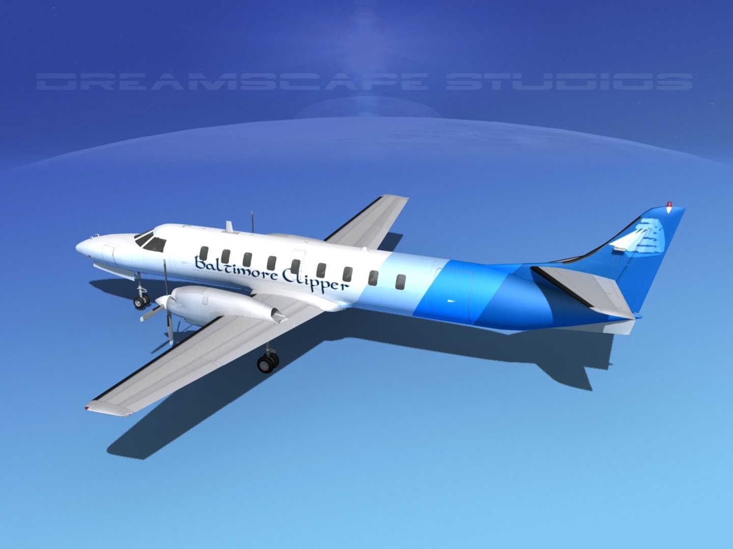 3d Model Metroliner Sa226 Swearingen