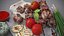 gegrilltes Fleisch Schaschlik