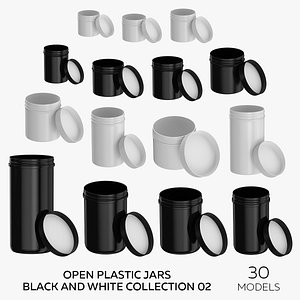 Plastic Jars Open Collection 02 - 30 Models 3D
