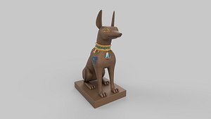 3D dog statue