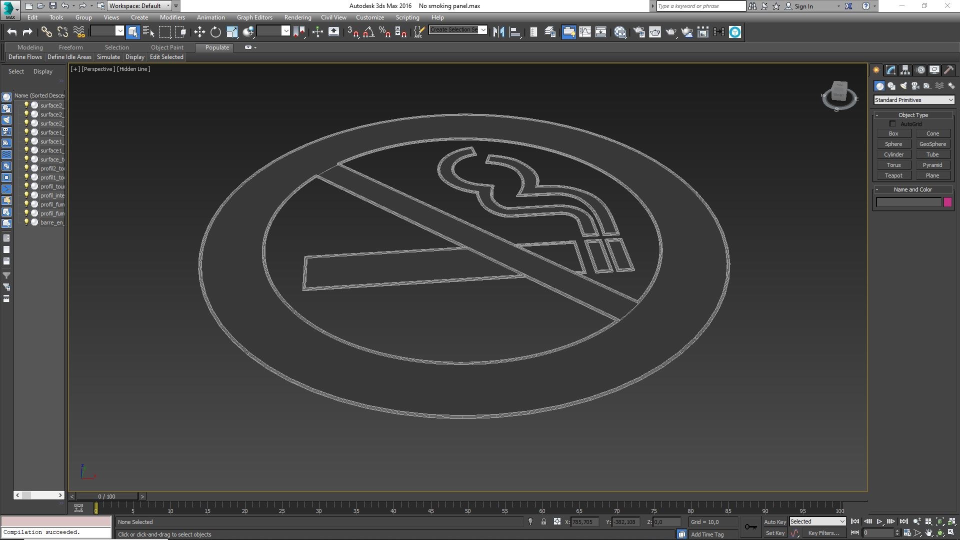 No Smoking Panel 3D Model - TurboSquid 2337494