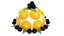 Kuchen mit Orangen und Brombeeren