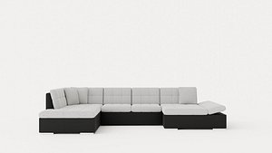 Zumar U Bed Sofa Divan With Storage Right Black Light