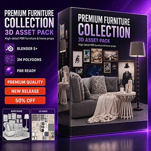 3D Premium Furniture Collection 3D Asset Pack