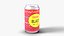Retro Soda Can with 90s Zigzag Design - Generic Drink Prop
