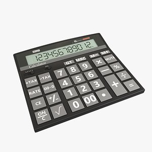 electric calculator 3D model