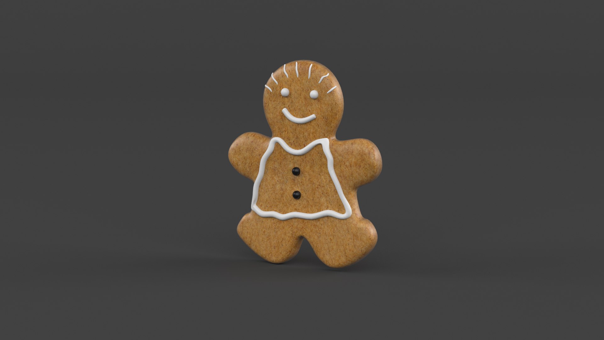 3D Ginger Bread Cookies - TurboSquid 1991519