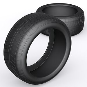 3D Car tire