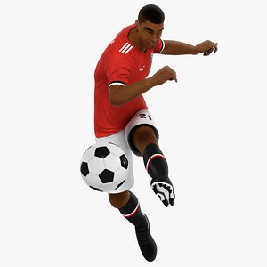 Black Soccer Player Animated HQ Editorial License