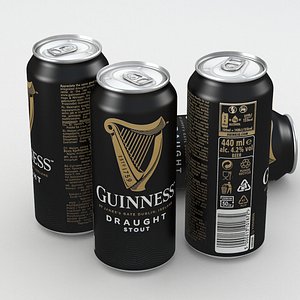 Beer Can Guinness Draught Stout 440ml 2019