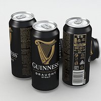 Beer Can Guinness Draught Stout 440ml 2019