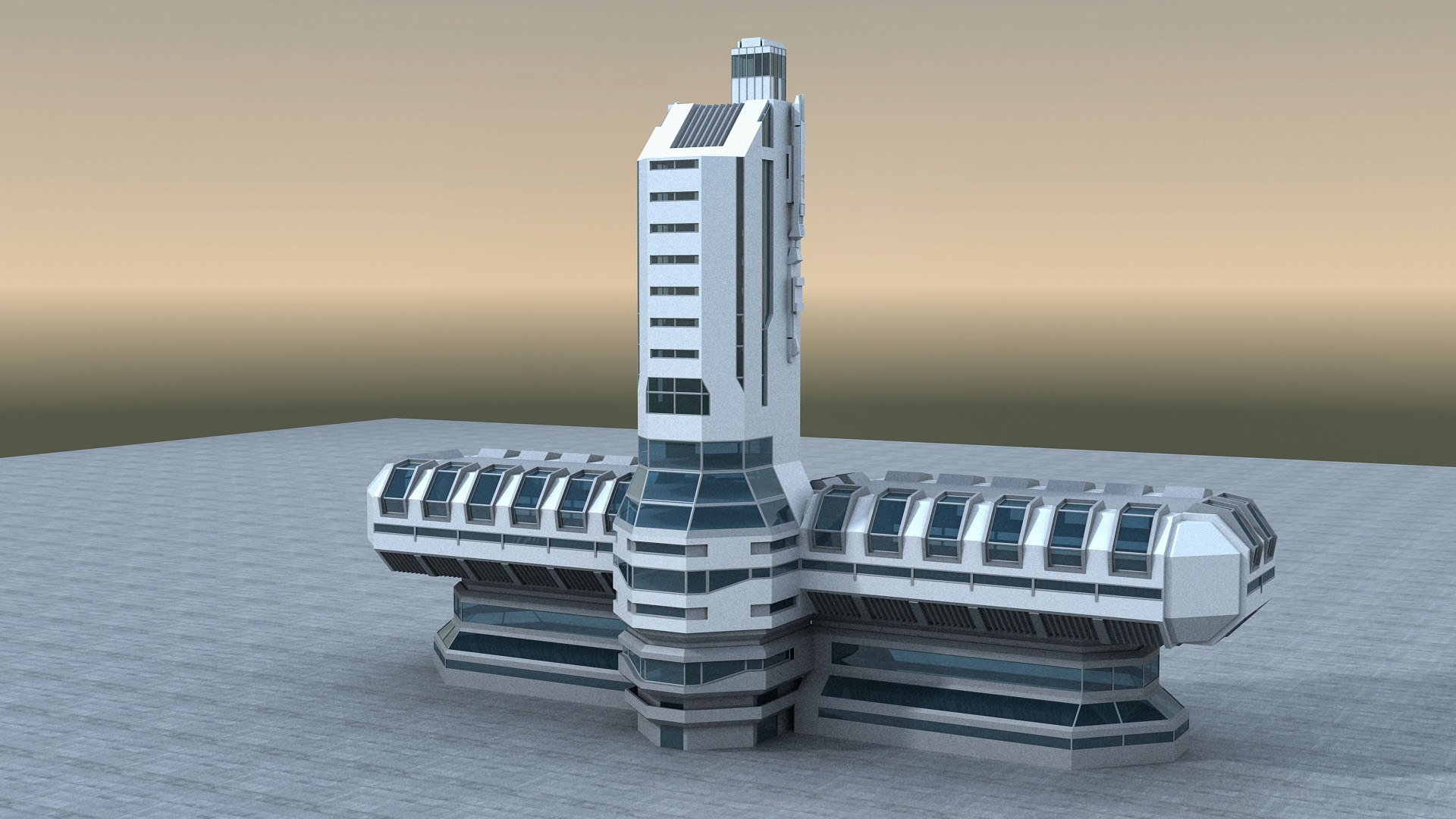 Future Building 017 model - TurboSquid 2039555