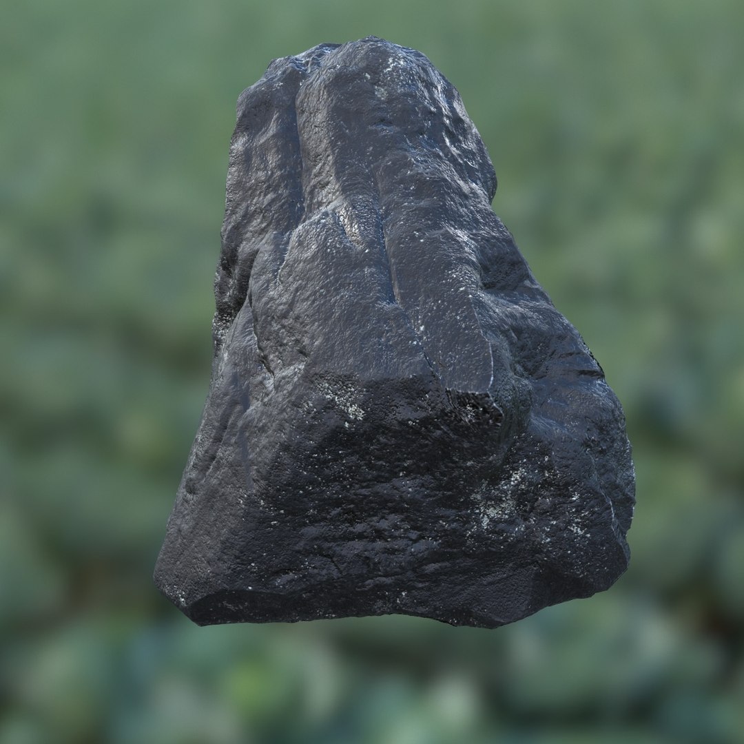 3d Model Of Black Rock Coastal Pbr