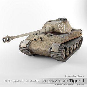 German tank PzKpfw VI Ausf B Tiger II '02'