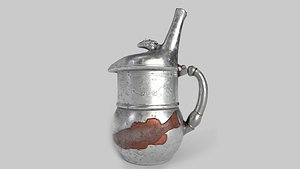 Beer Jug Hammered 3D model